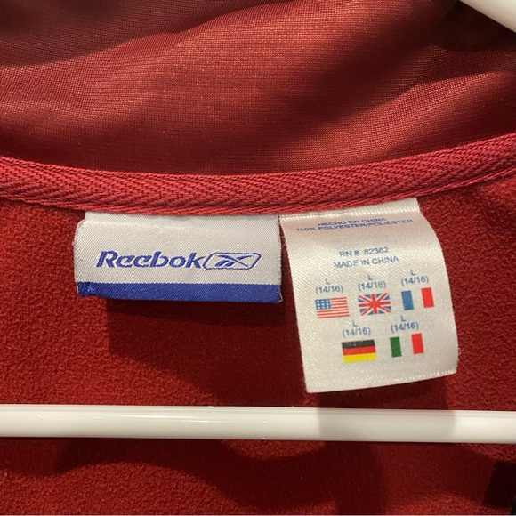 2/$18 Reebok Red, Blue and White Zip Up Sweater Boys - Picture 6 of 6